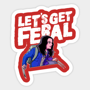 Laura gets feral Sticker